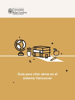 cover image of Guía para citar obras en el sistema Vancouver